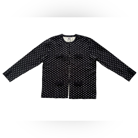 ANNE KLEIN POLKA DOT CARDIGAN NWT SIZE XS - Picture 2 of 11